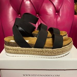 Steve Madden Kimmie Black Sandals